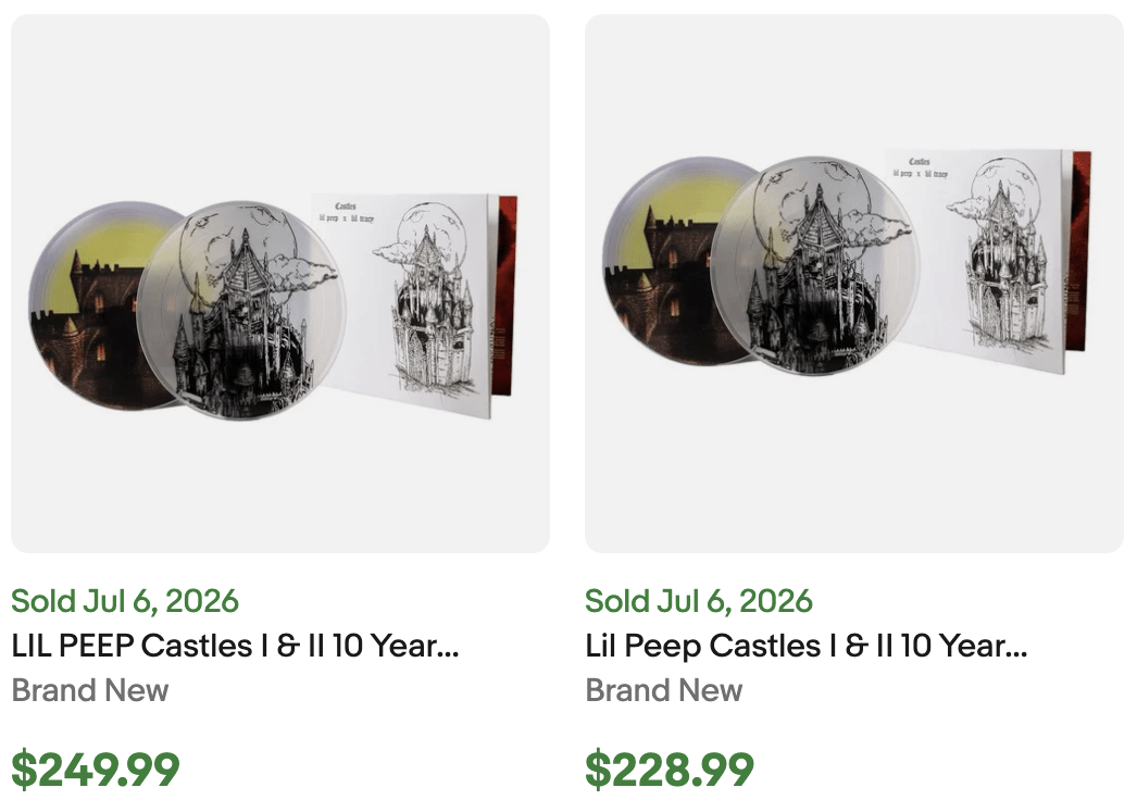 Lil Peep Castles Anniversary Vinyl for Sale