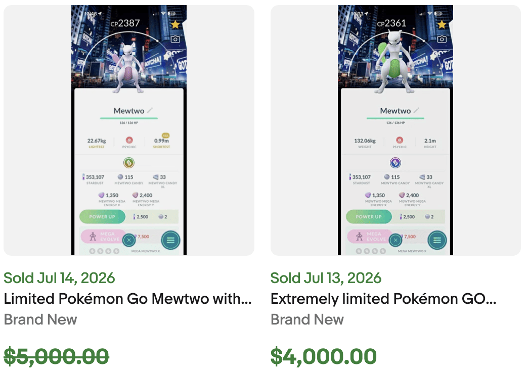 Pokemon Go Times Square Mewtwo eBay