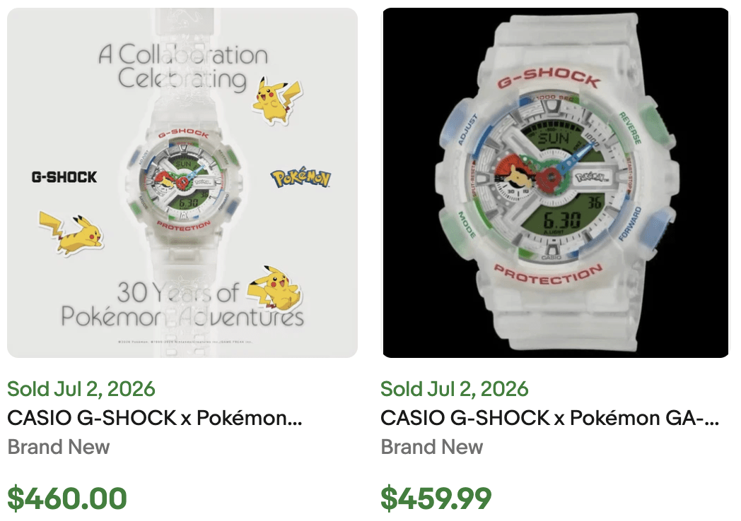Pokemon G-Shock GA-110PKM-7A for Sale