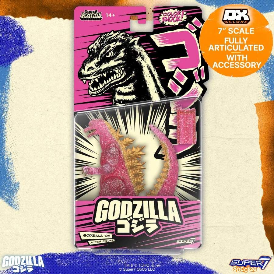 SDCC 2026 Super7 Pink Godzilla Figure