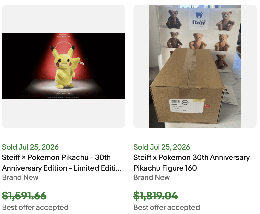 2026 Pokemon Sheiff Pikachu for Sale