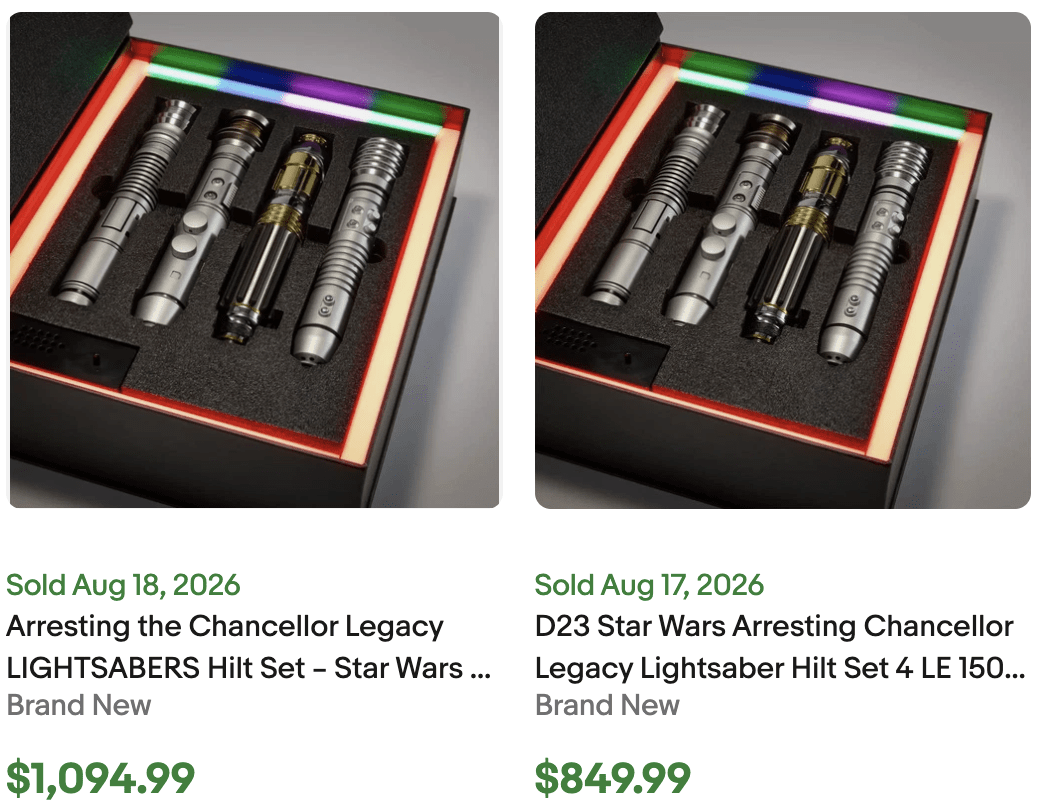 2026 D23 Chancellor Lightsaber for Sale