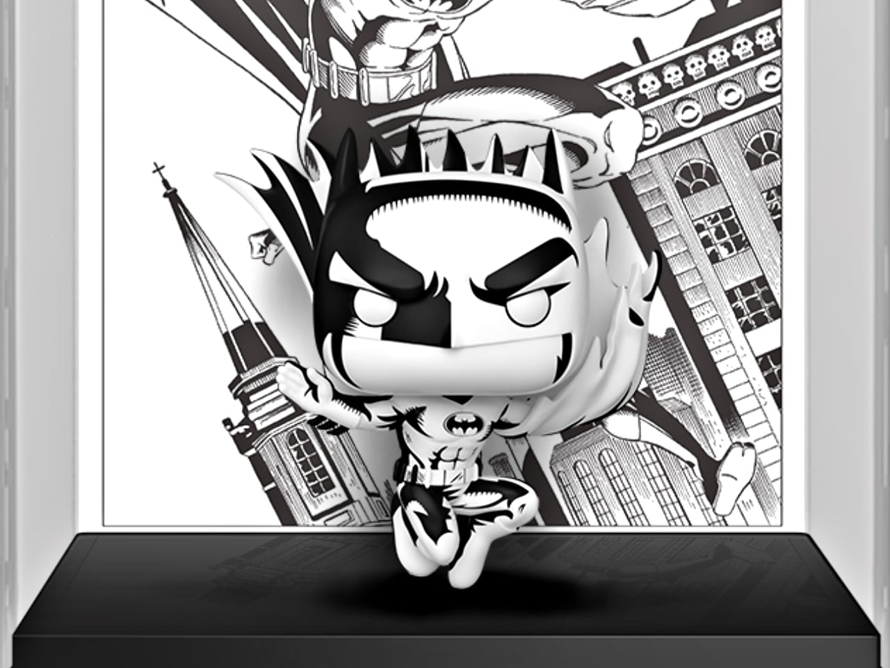 Batman Black White Comic Funko Pop