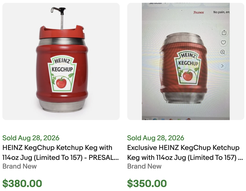 Heinz Kegchup Ketchup Keg for Sale