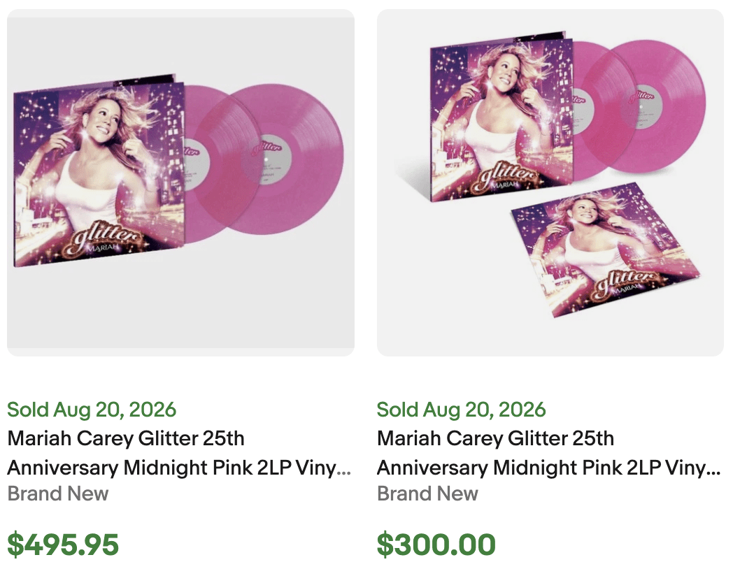 Mariah Carey Glitter Vinyl for Sale