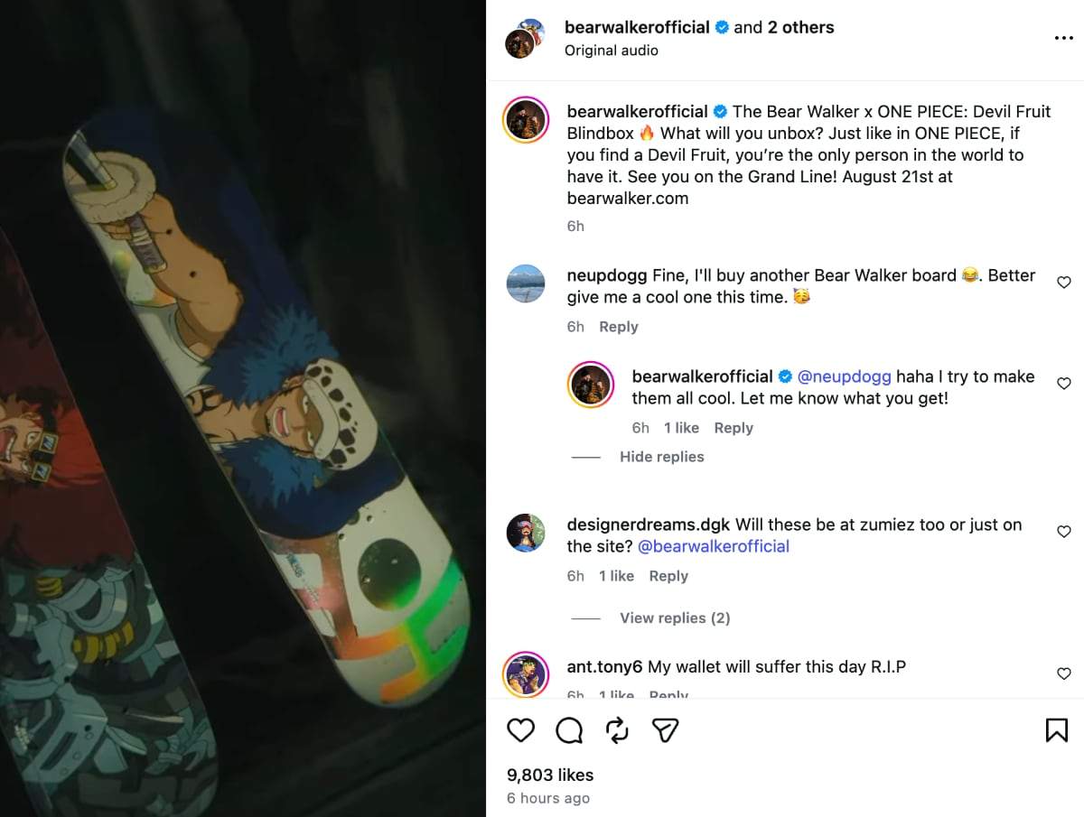 One Piece Skateboard Blind Bag Drop