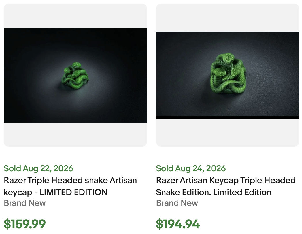 Razer Snake Keycap Artisan for Sale