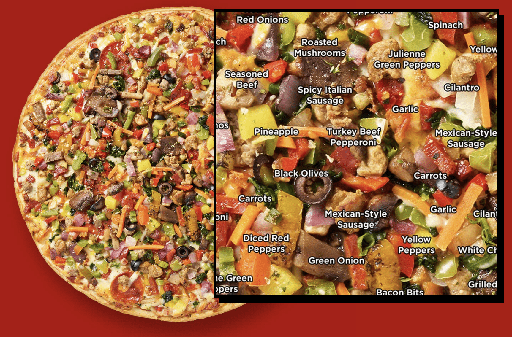 Red Baron 50 Topping Supreme Pizza