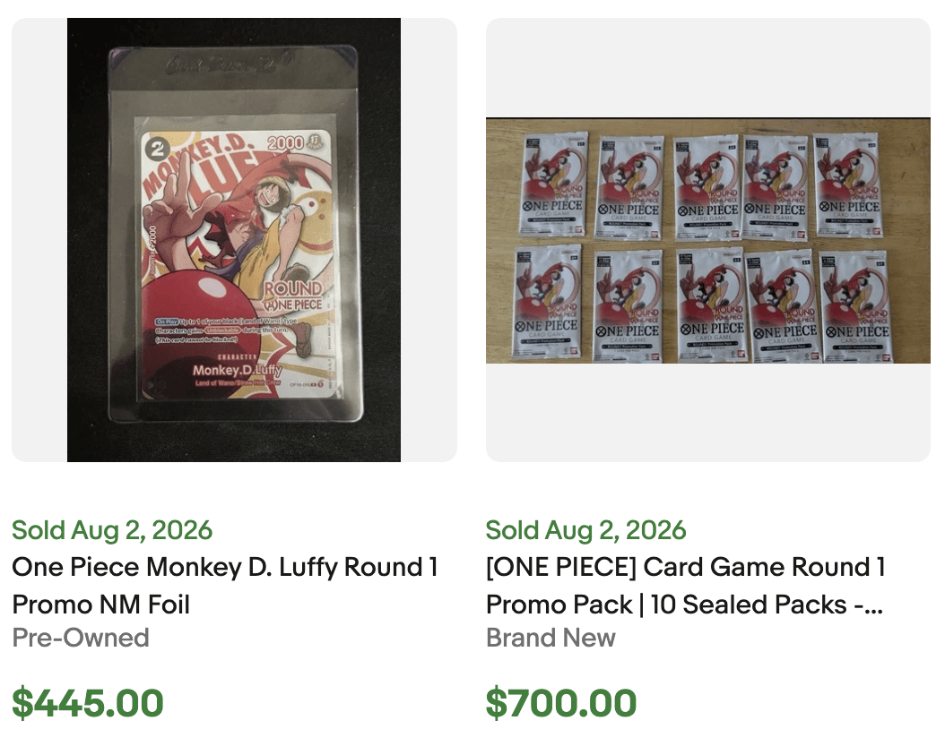 Round1 One Piece Card for Sale
