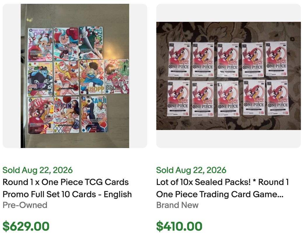 Round 1 One Piece for Sale