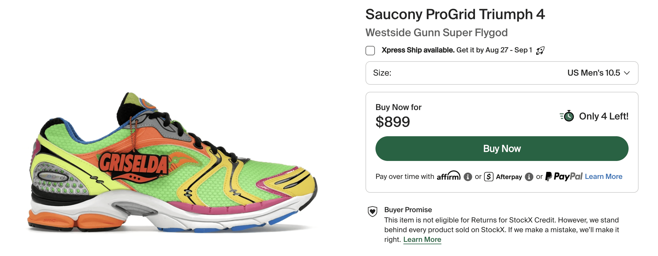 Saucony Westside Gunn Sneaker for Sale