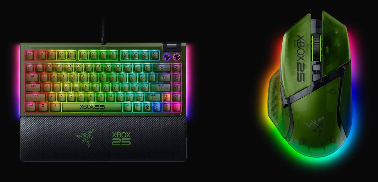 Razer Xbox 25th Anniversary Mouse Keyboard