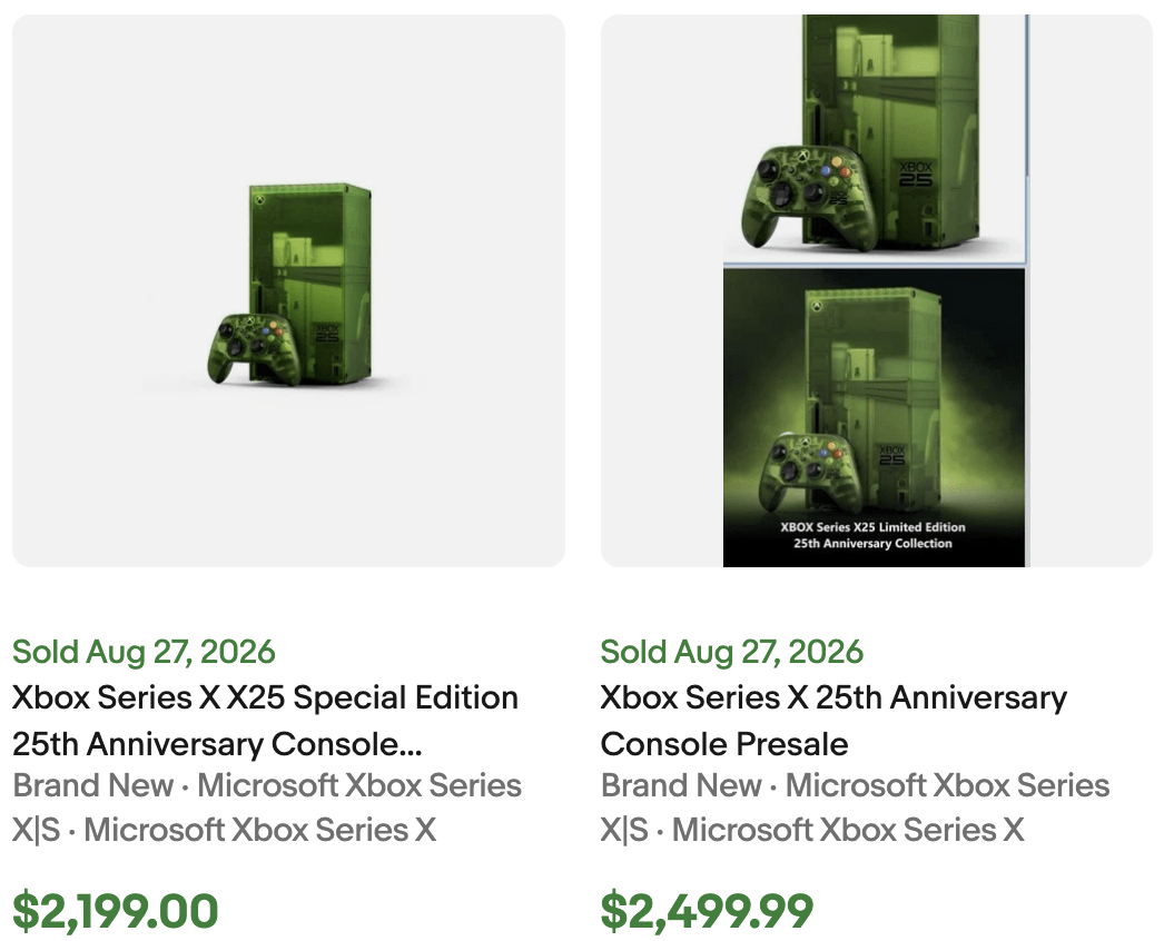 Xbox 25th Anniversary Console for Sale