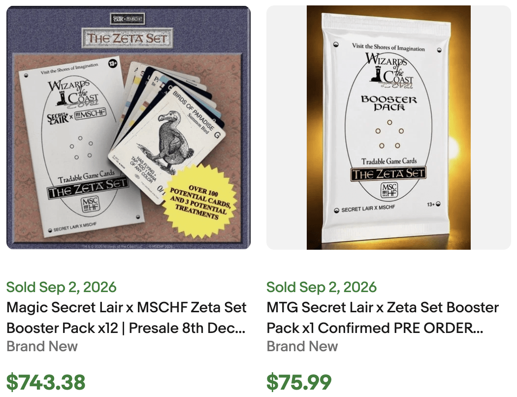 Secret Lair Zeta Cards for Sale