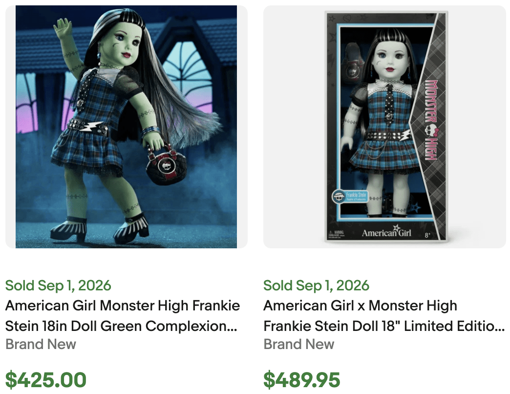 American Girl Frankie Stein for Sale