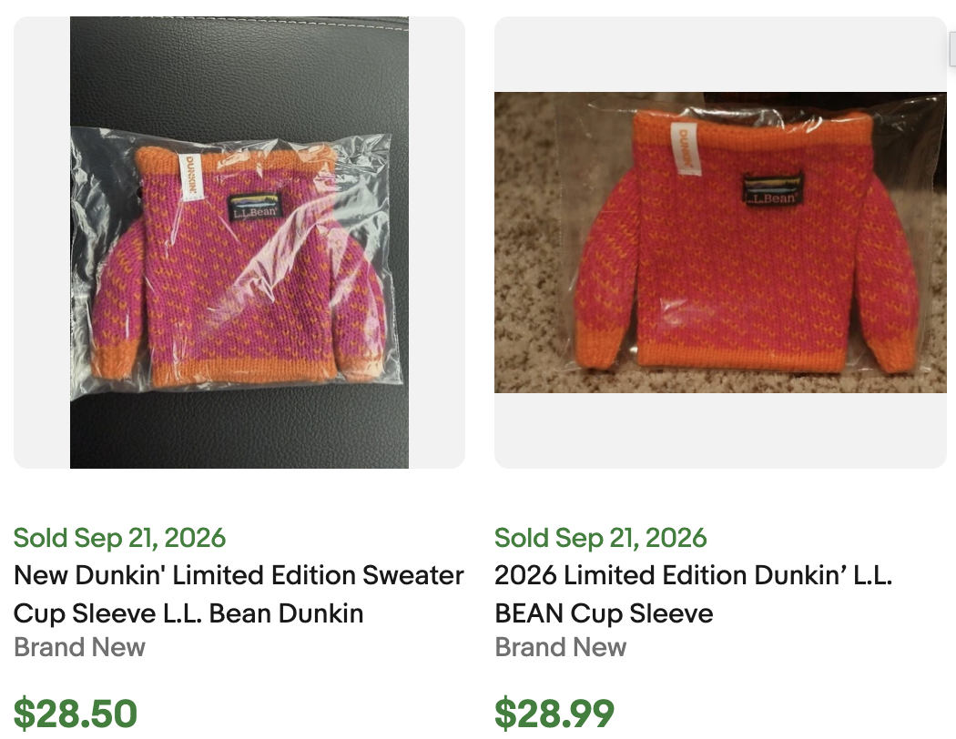 Dunkin LL Bean Sweater for Sale