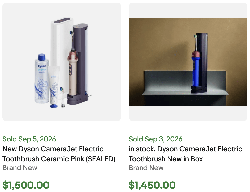 Dyson CameraJet Toothbrush for Sale eBay