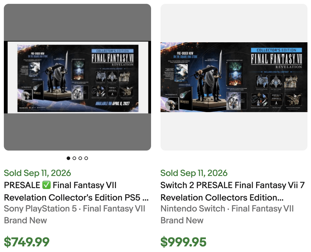 FF7 Revelation Collector