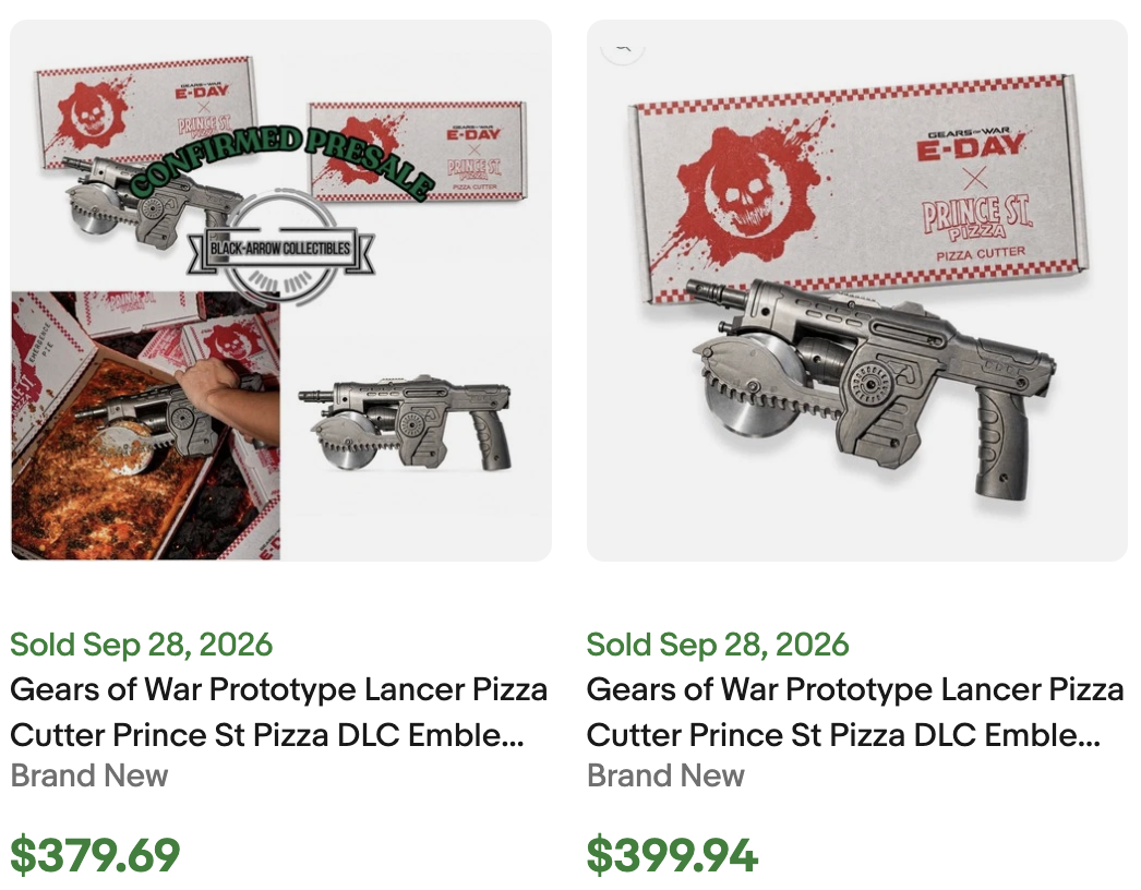 Gears E-Day Pizza Cutter for Sale