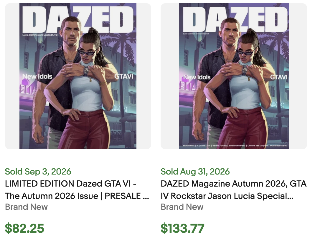 Dazed GTA 6 Magazine for Sale