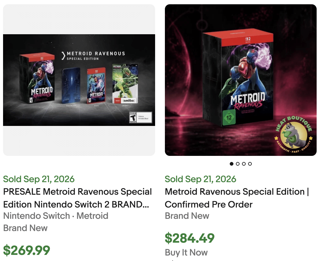 Metroid Ravenous Special Edition for Sale