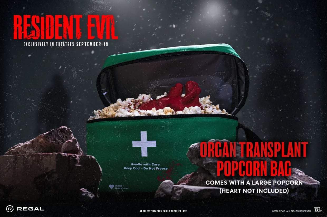 Resident Evil Movie Organ Popcorn Bag