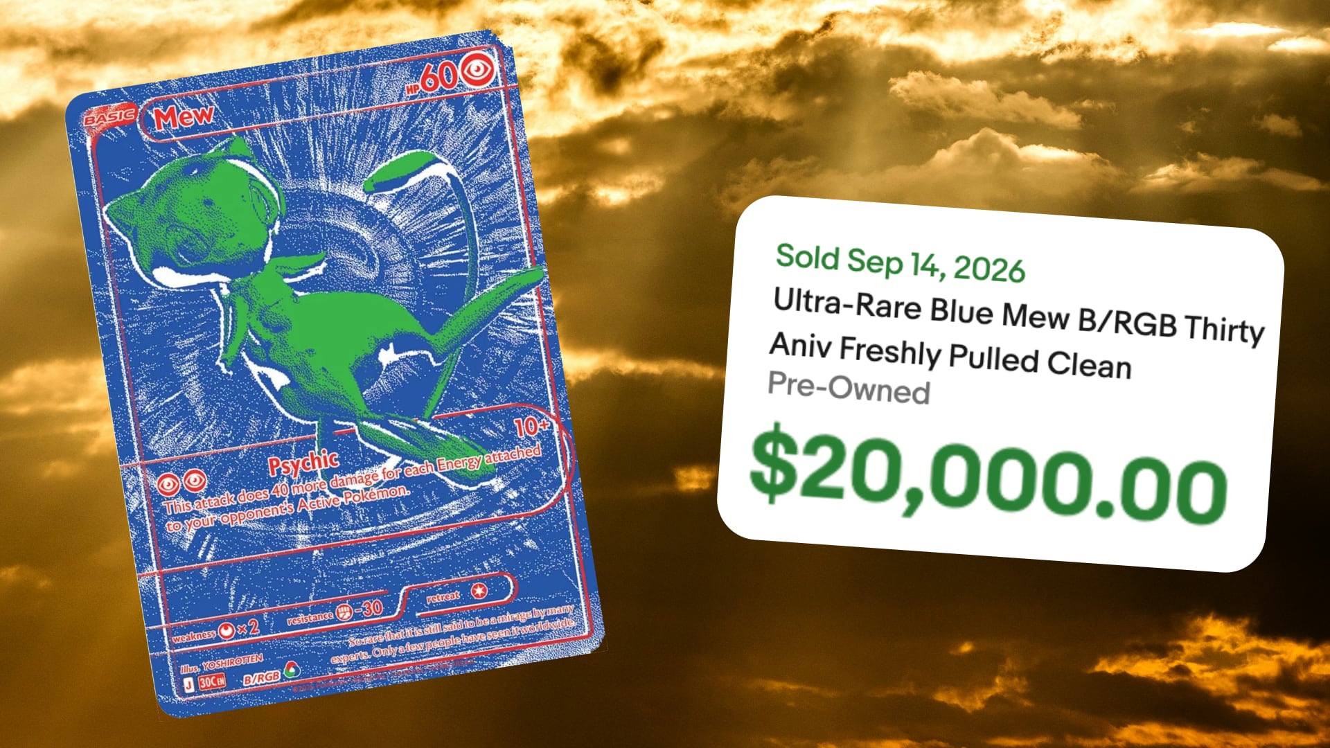 RGB Mew eBay Sale 30th Anniversary