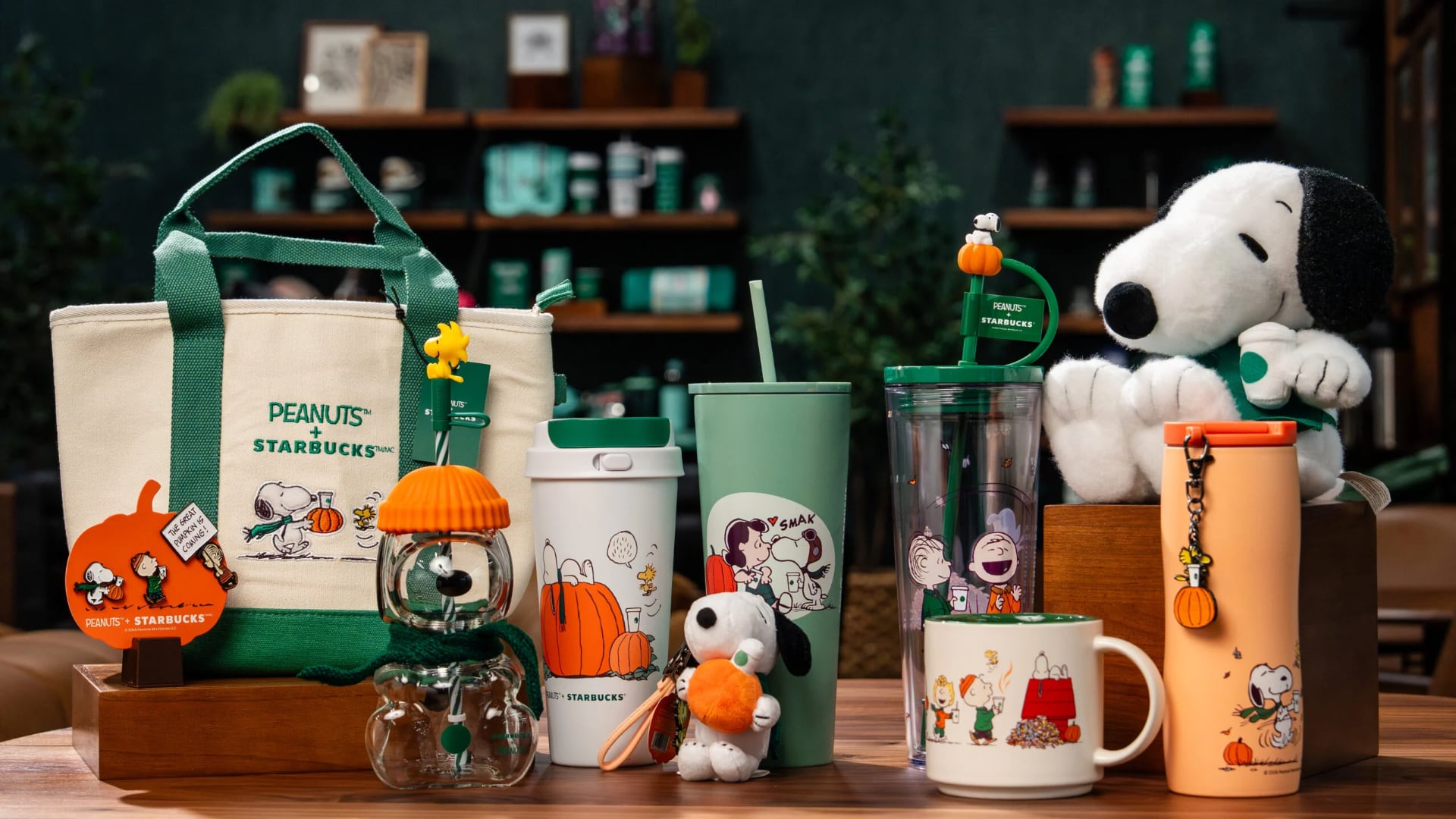 2026 Starbucks Peanuts Collab Snoopy Bearista