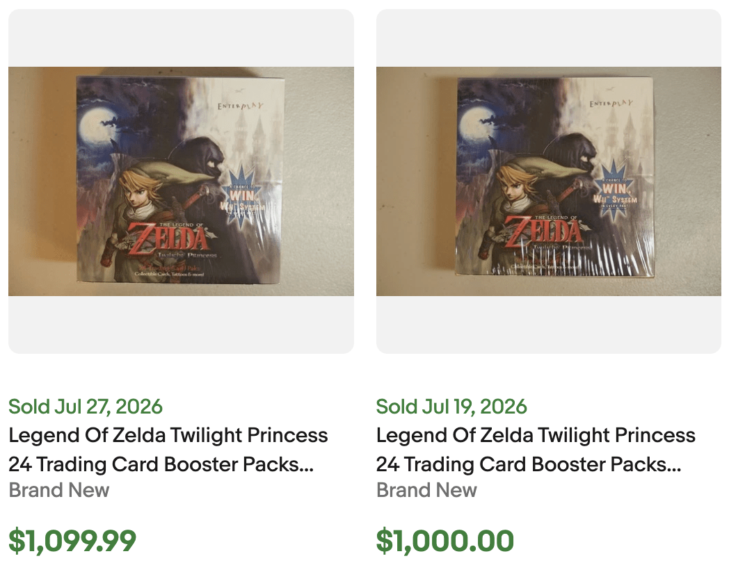 Enterplay Zelda Trading Cards for Sale