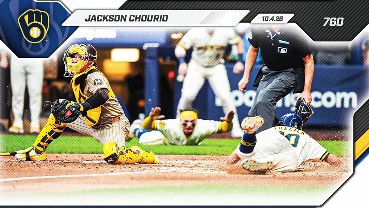 Jackson Chourio Brewers Topps NOW Card